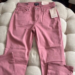 NYDJ Straight Leg Jeans in Dusty Rose Pink